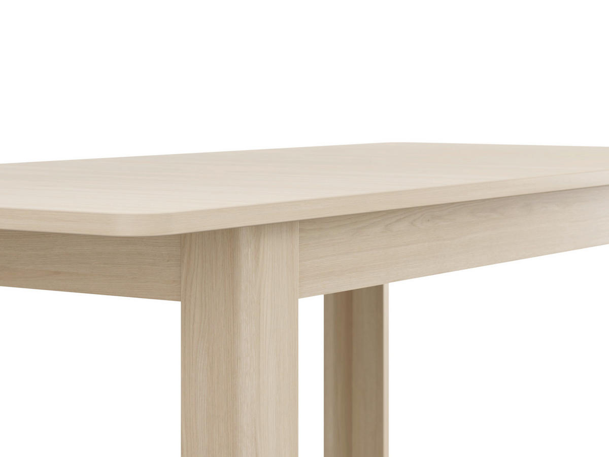 ÉTKEZŐASZTAL - Bianco tölgy, Basics, faalapú anyag (160/76.5/90cm) - Carryhome