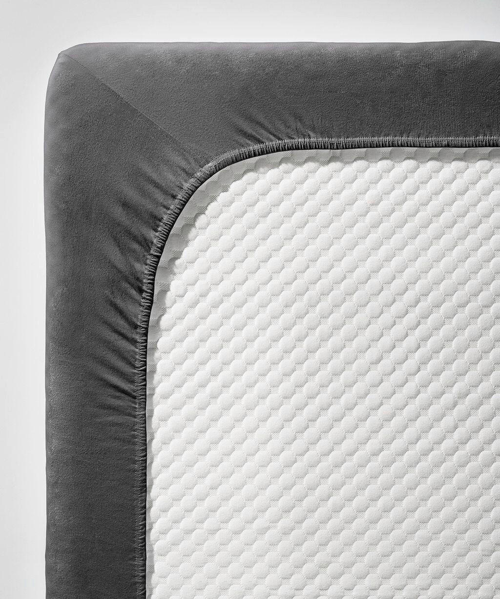 FIXLEINTUCH - Anthrazit, Basics, Textil (90-100/200-210cm) - Fleuresse