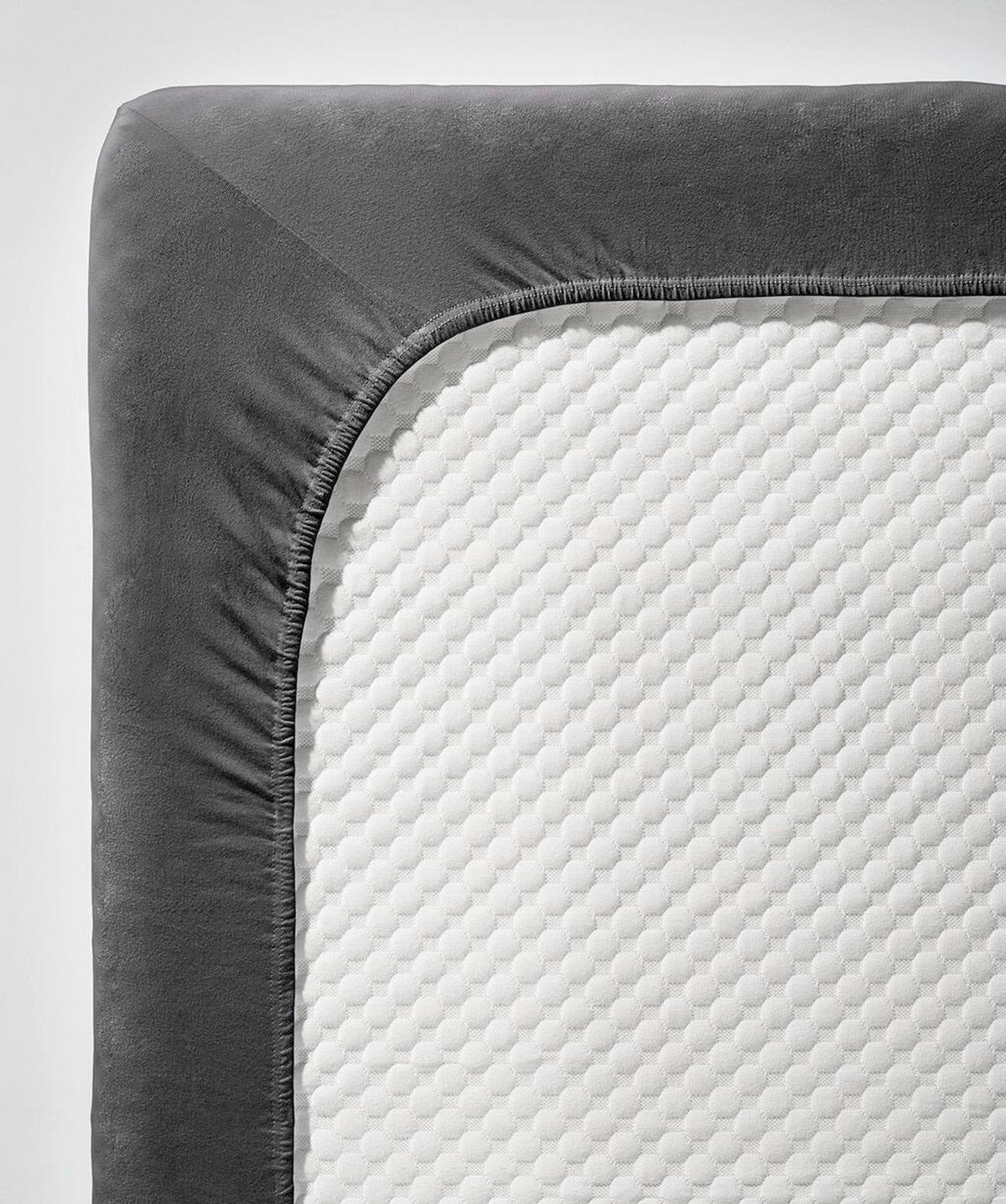 FIXLEINTUCH - Anthrazit, Basics, Textil (90-100/200-210cm) - Fleuresse