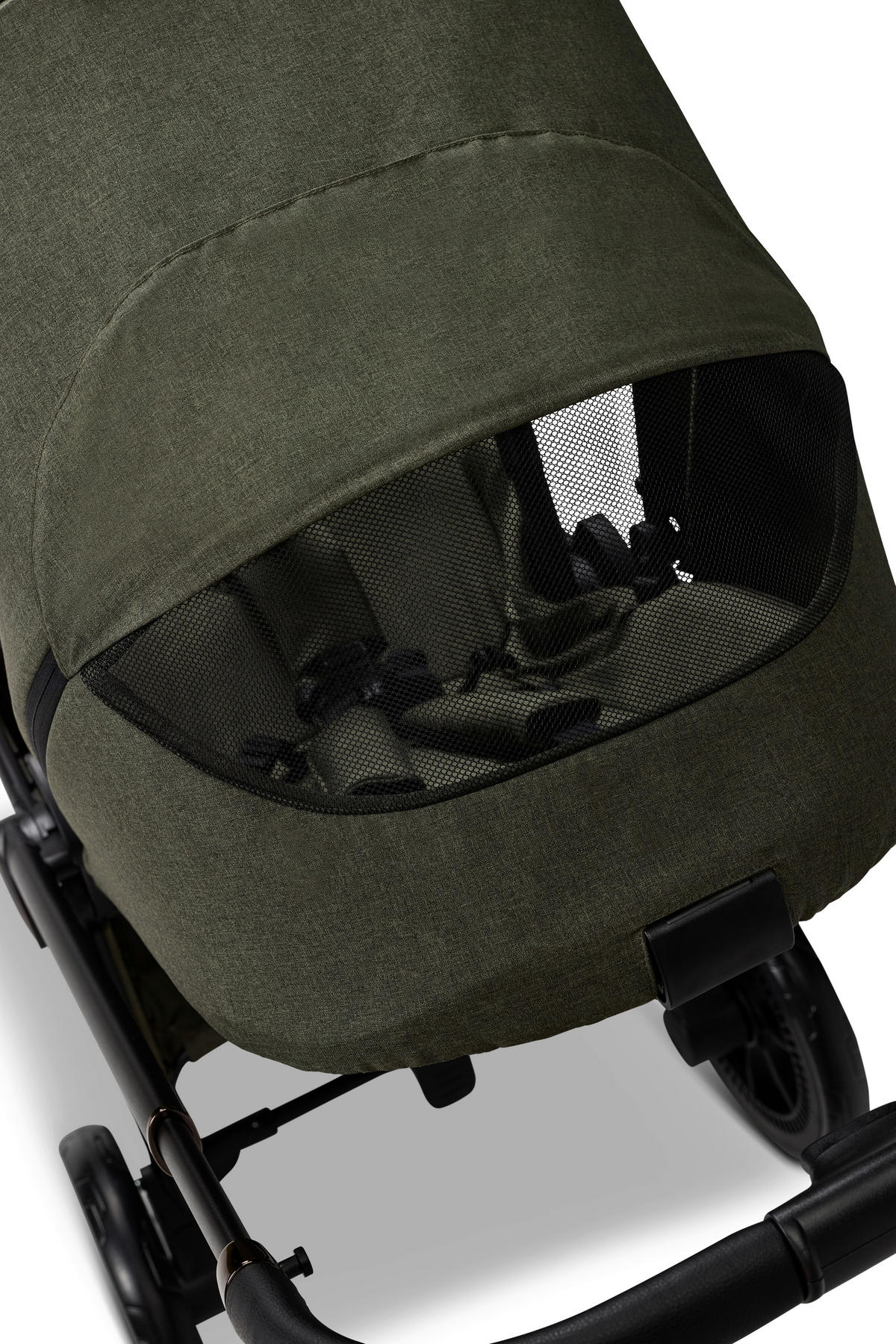 KIŠOBRAN KOLICA  Sport  - maslinasto zelena/crna, Basics, tekstil (95/57/105cm) - Moon