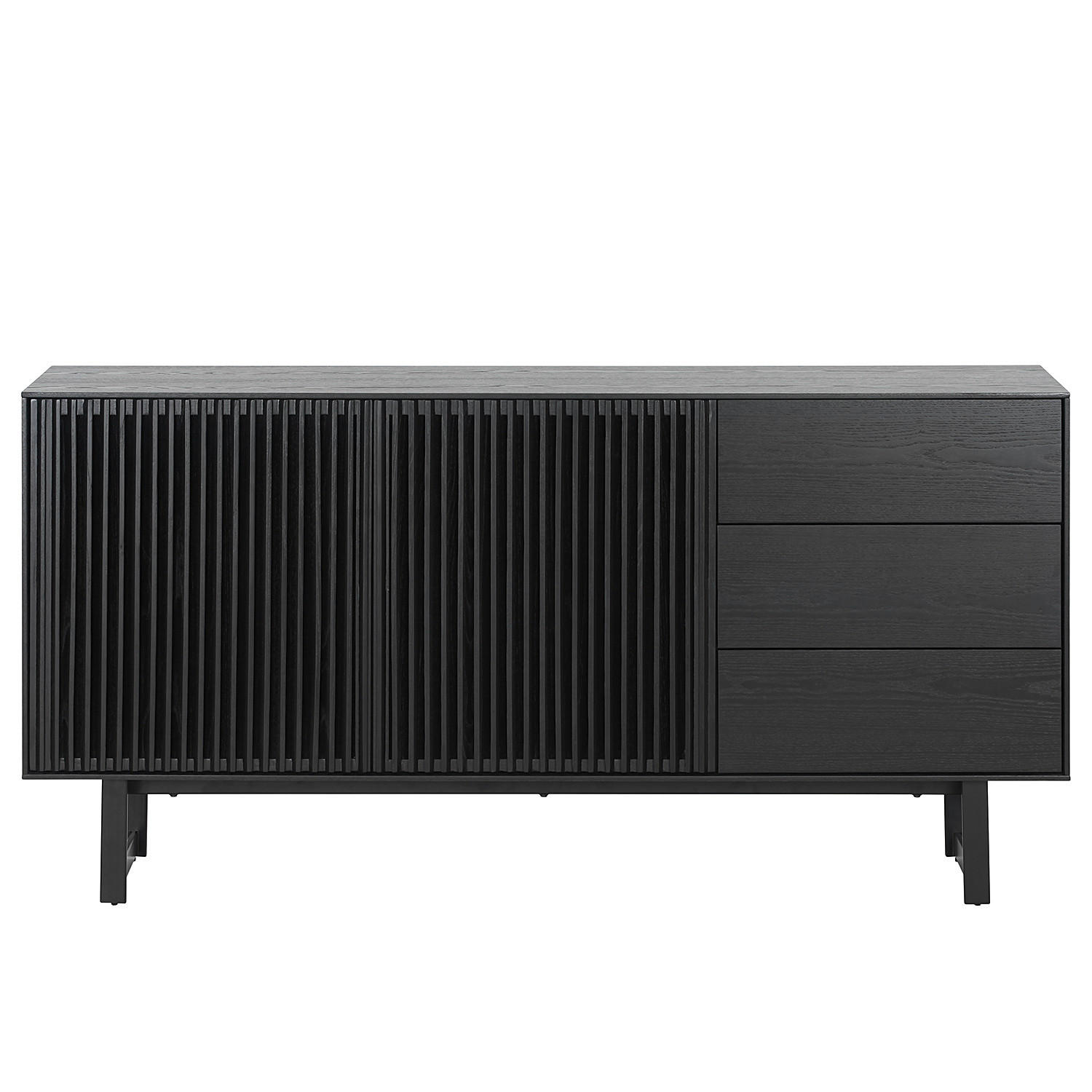 SIDEBOARD 160/80/40 cm  - Schwarz, Design, Holz/Holzwerkstoff (160/80/40cm) - home24