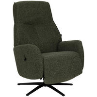 RELAXSESSEL Webstoff    - Dunkelgrün/Schwarz, Design, Holz/Textil (77/112/86cm) - Livetastic