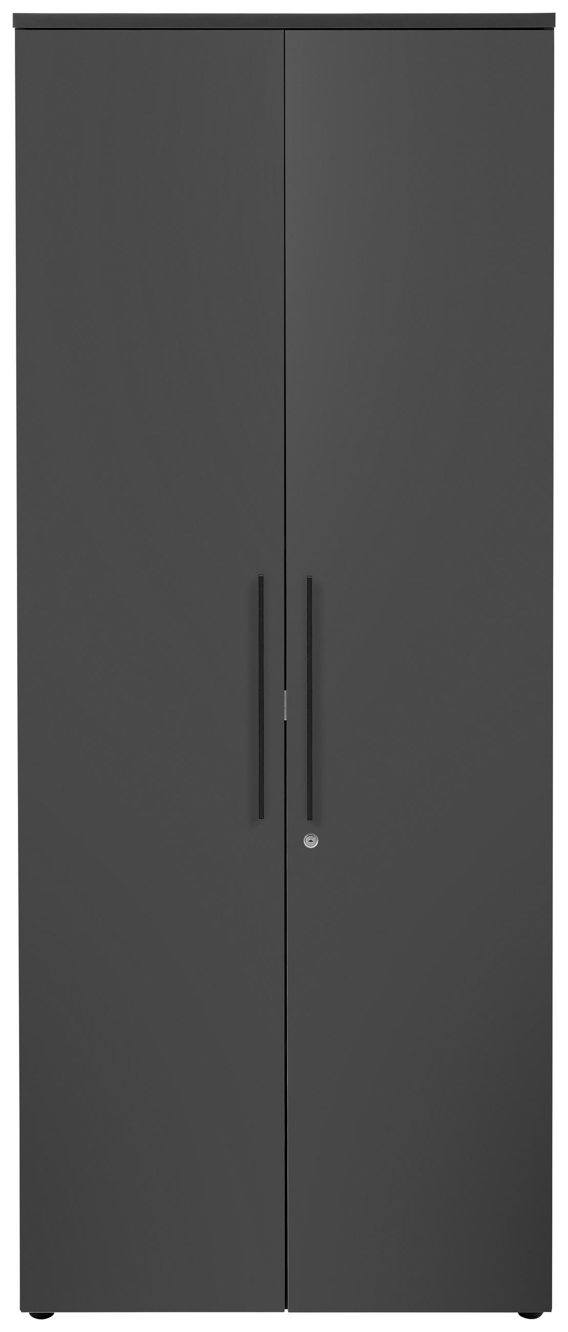AKTENSCHRANK Graphitfarben  - Graphitfarben, MODERN, Holzwerkstoff (80/197/40cm) - Novel