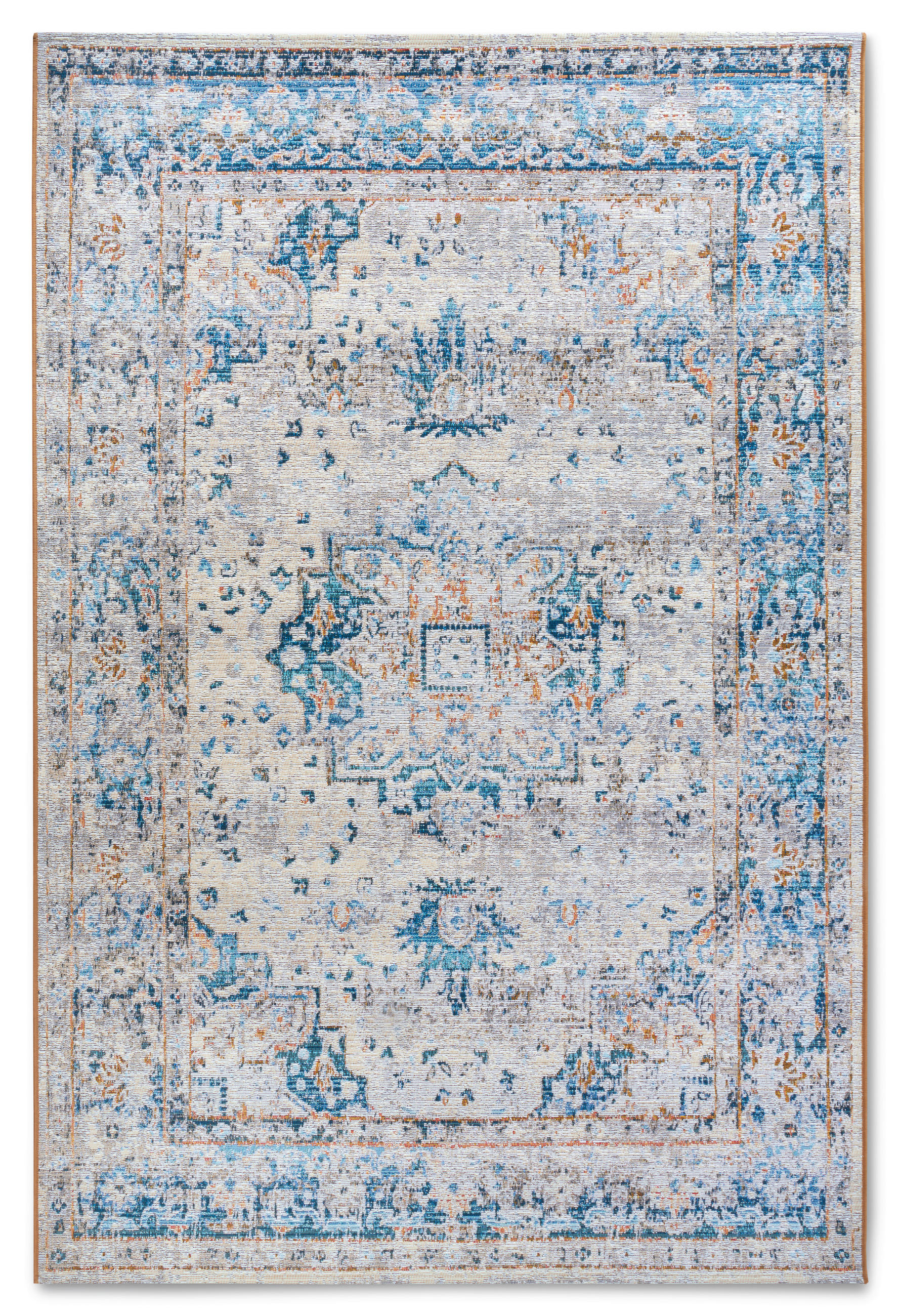 OUTDOORTEPPICH für Terrasse und Balkon 160/235 cm Kollektion 1767 Blau, Creme  - Blau/Creme, Design, Kunststoff (160/235cm) - Villeroy & Boch