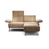 2-SITZER-SOFA in Samt Sandfarben  - Sandfarben/Schwarz, Design, Textil/Metall (164-194/85/86-94cm) - SENSOO