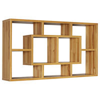 STENSKI REGAL 85/47,5/16 cm barve bukve  - barve bukve, Konvencionalno, leseni material (85/47,5/16cm) - MID.YOU