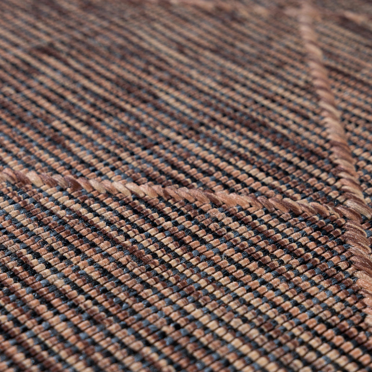 OUTDOORTEPPICH 120/170 cm Zagora Braun, Schwarz  - Schwarz/Braun, Basics, Textil (120/170cm) - Novel