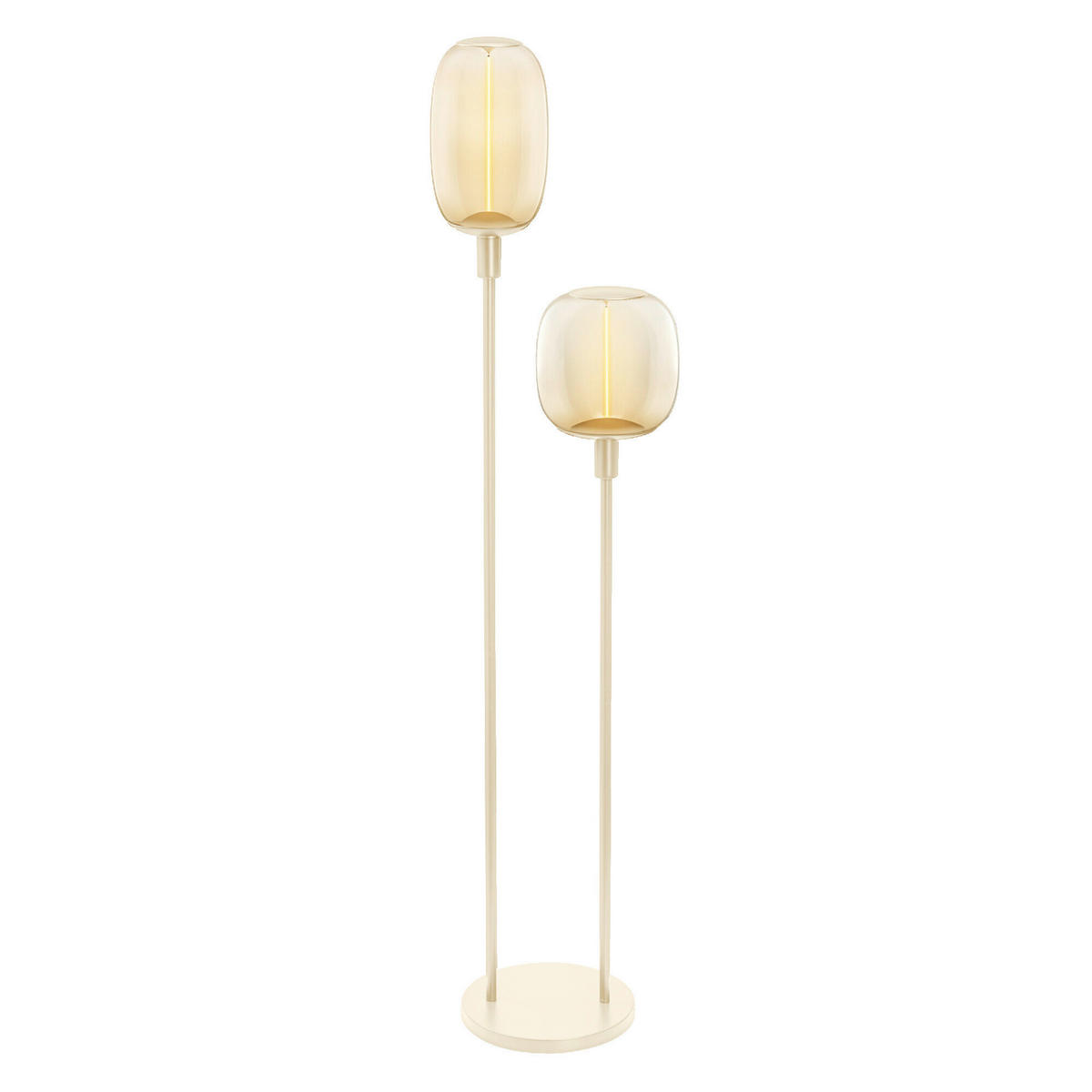 STEHLEUCHTE 32/146 cm    - Beige, Basics, Metall (32/146cm) - Osram