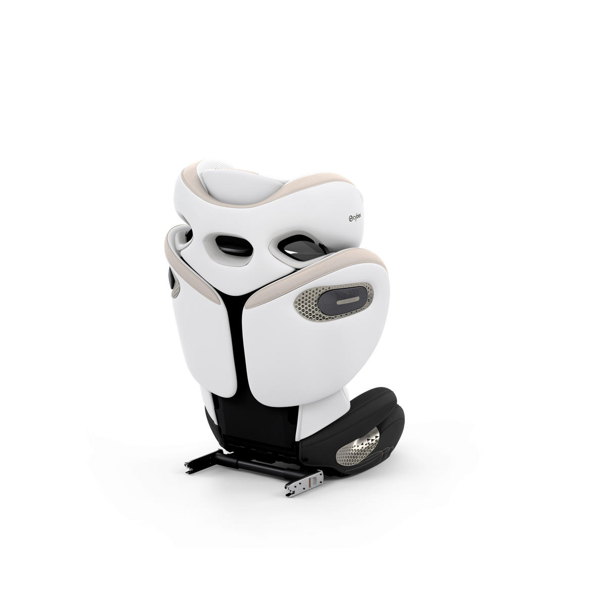 KINDERAUTOSITZ Solution S Style Off White  - Weiß, Basics, Kunststoff/Textil (42/49,5/61cm) - cybex PLATINUM