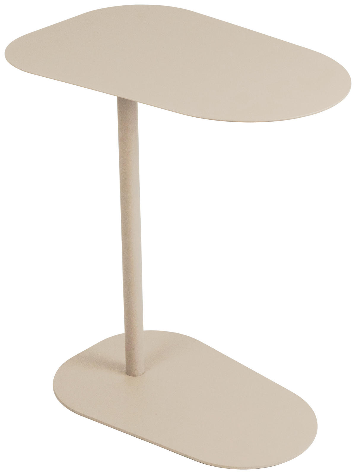 BEISTELLTISCH 53/38/60 cm Kaschmir Freiform  - Kaschmir, Basics, Metall (53/38/60cm) - Novel