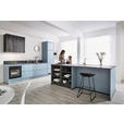 EINBAUKÜCHE   - Pastellblau, Design, Holzwerkstoff - Xora