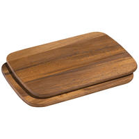SCHNEIDEBRETT-SET Holz Akazie  - Akaziefarben, Basics, Holz (28/20/2cm) - Zassenhaus