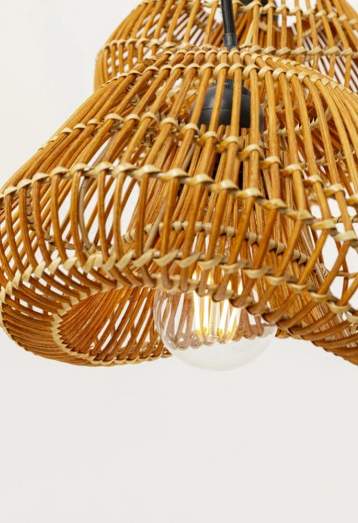 HÄNGELEUCHTE 49/133/43 cm   - Goldfarben, Natur, Naturmaterialien/Metall (49/133/43cm) - Kare-Design