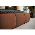 POLSTERBETT inkl. Bettkasten Lattenrost, Bettkasten Terracotta 140/200 cm  - Terracotta/Schwarz, Design, Holz/Kunststoff (140/200cm) - Esposa