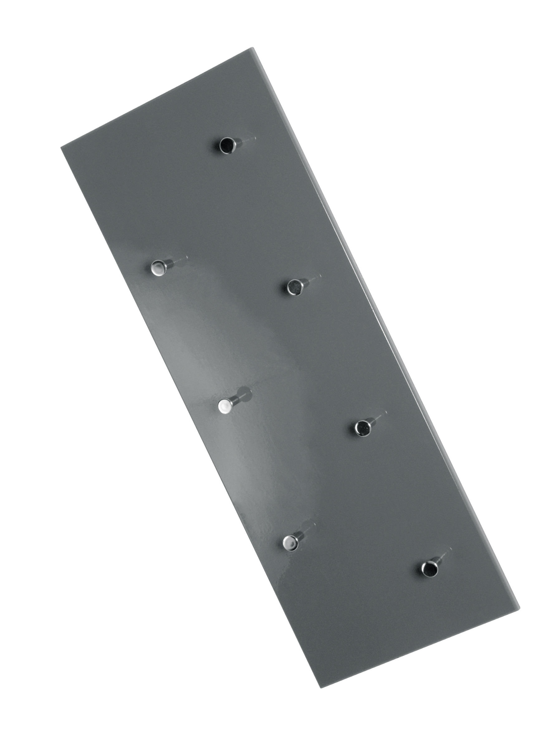 VJEŠALICA ZIDNA  siva, boje kroma  drvo, metal  - siva/boje kroma, Design, drvo/metal (80/30/5,5cm) - Modern Living