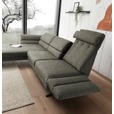 ECKSOFA in Flachgewebe Grün  176-217/259-307 cm  - Schwarz/Grün, Design, Textil/Metall (176-217/259-307cm) - Dieter Knoll