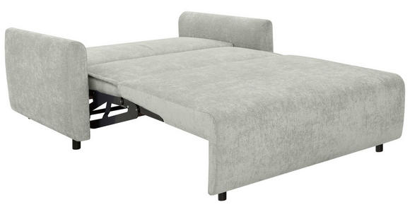 SCHLAFSOFA Chenille Silberfarben  - Silberfarben/Schwarz, KONVENTIONELL, Kunststoff/Textil (161/90/108cm) - Carryhome