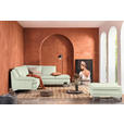 ECKSOFA Weiß Echtleder  - Chromfarben/Weiß, Design, Leder/Metall (242/224cm) - Novel