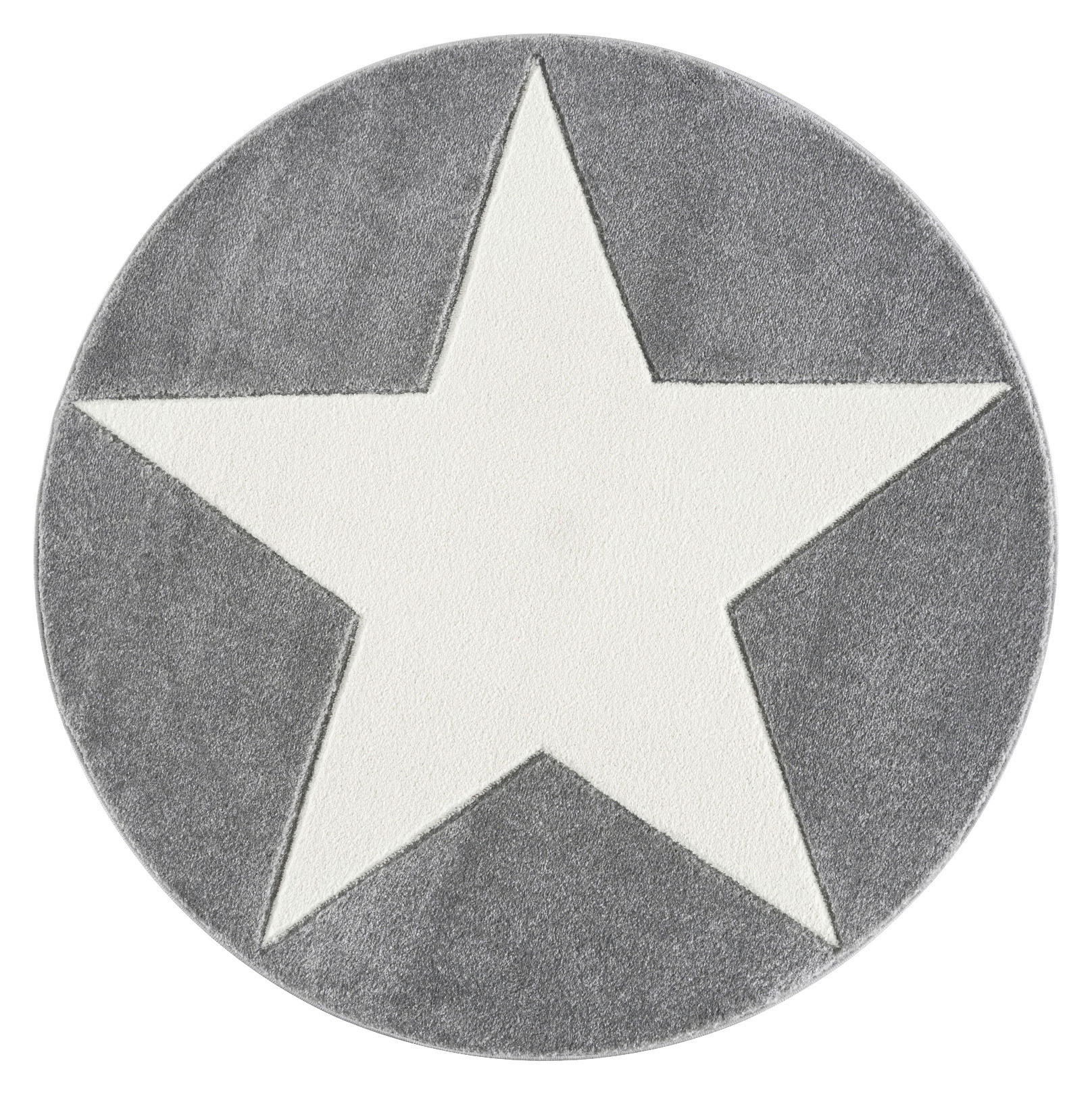 KINDERTEPPICH 160 cm Happy Rugs  - Silberfarben/Weiß, Trend, Textil (160cm)