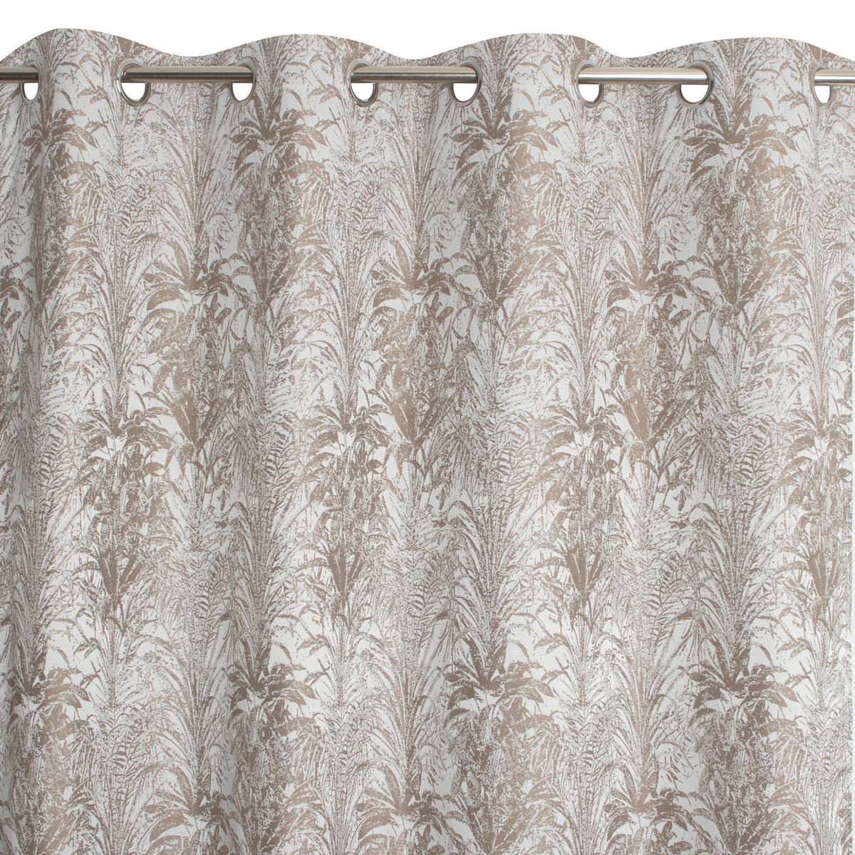 FERTIGVORHANG blickdicht  - Graubraun, Basics, Textil (135/240cm)