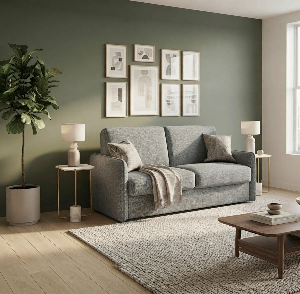 SCHLAFSOFA Webstoff Grau  - Schwarz/Grau, KONVENTIONELL, Kunststoff/Textil (180/86/100cm) - Xora