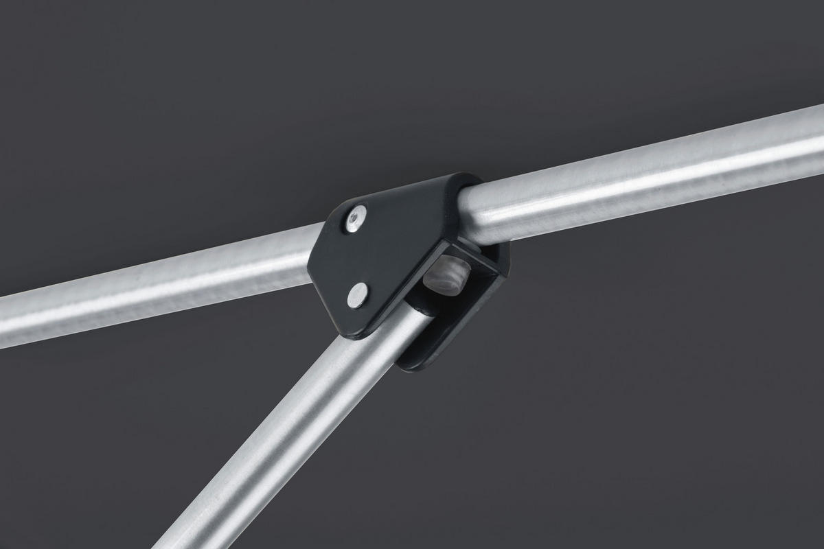 SONNENSCHIRM   - Anthrazit/Silberfarben, Basics, Textil/Metall (270/250/270cm) - Schneider