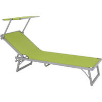 SONNENLIEGE 62/28/187 cm  - Grün, Basics, Textil/Metall (62/28/187cm) - Ambia Garden