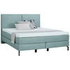 BOXSPRINGBETT 180/200 cm  in Jadegrün  - Jadegrün/Schwarz, KONVENTIONELL, Textil/Metall (180/200cm) - Dieter Knoll