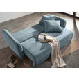 SCHLAFSOFA Flachgewebe Blau  - Blau/Schwarz, KONVENTIONELL, Kunststoff/Textil (250/74/108cm) - Carryhome