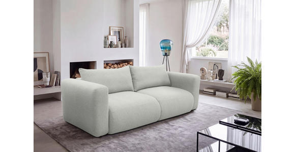 SCHLAFSOFA Flachgewebe Naturfarben  inkl.  - Schwarz/Naturfarben, MODERN, Kunststoff/Textil (248/94/109cm) - Carryhome