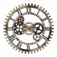 WANDUHR Silberfarben  - Silberfarben, Basics, Metall (69,5cm) - Ambia Home