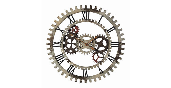 WANDUHR Silberfarben  - Silberfarben, Basics, Metall (69,5cm) - Ambia Home