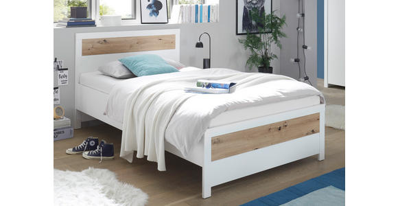 JUGENDZIMMER - Weiß/Eiche Artisan, KONVENTIONELL, Holzwerkstoff (120/200cm) - Xora