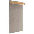 GARDEROBENPANEEL  in 80/170/27 cm  - Taupe/Eiche Bianco, Design, Glas/Holz (80/170/27cm) - Novel