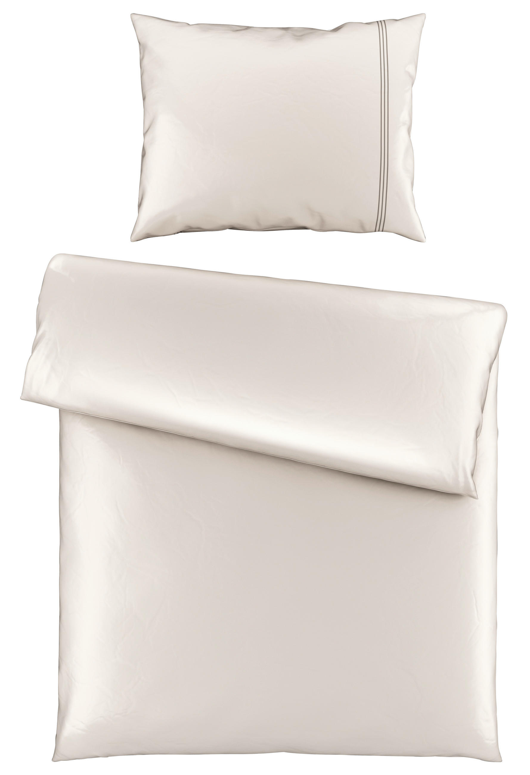 BETTWÄSCHE Mavie Satin 140/200 cm  - Creme, Natur, Textil (140/200cm) - Bio:Vio
