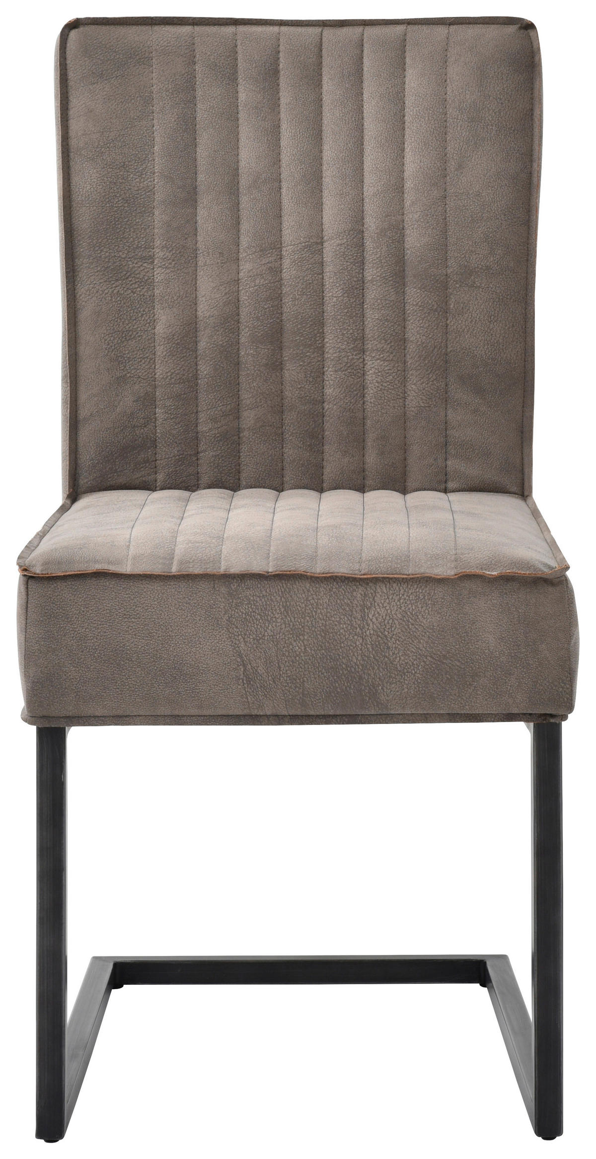 Schwinstuhl Jonna  in Eisen  - Taupe/Schwarz, KONVENTIONELL, Textil/Metall (47/92/70cm)