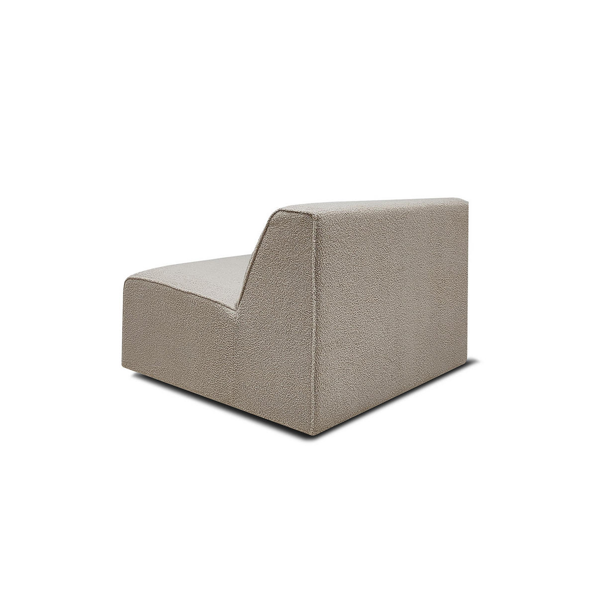 SOFFMODUL i teddy tyg beige  - beige/svart, Klassisk, metall/trä (100/70/96cm) - Niels Andersson