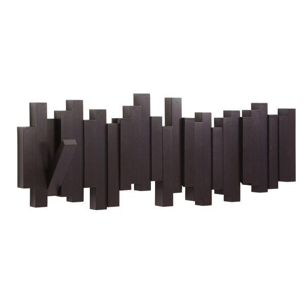 STENSKI OBEŠALNIK - Basics, umetna masa (46/18/3cm) - Umbra