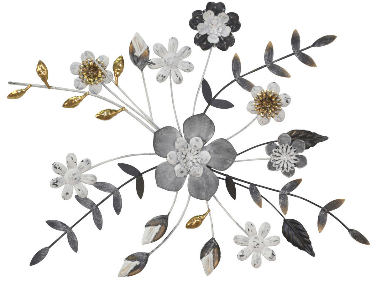 WANDDEKO Metall  - Dunkelgrau, Design, Metall (3/62/44cm) - MID.YOU