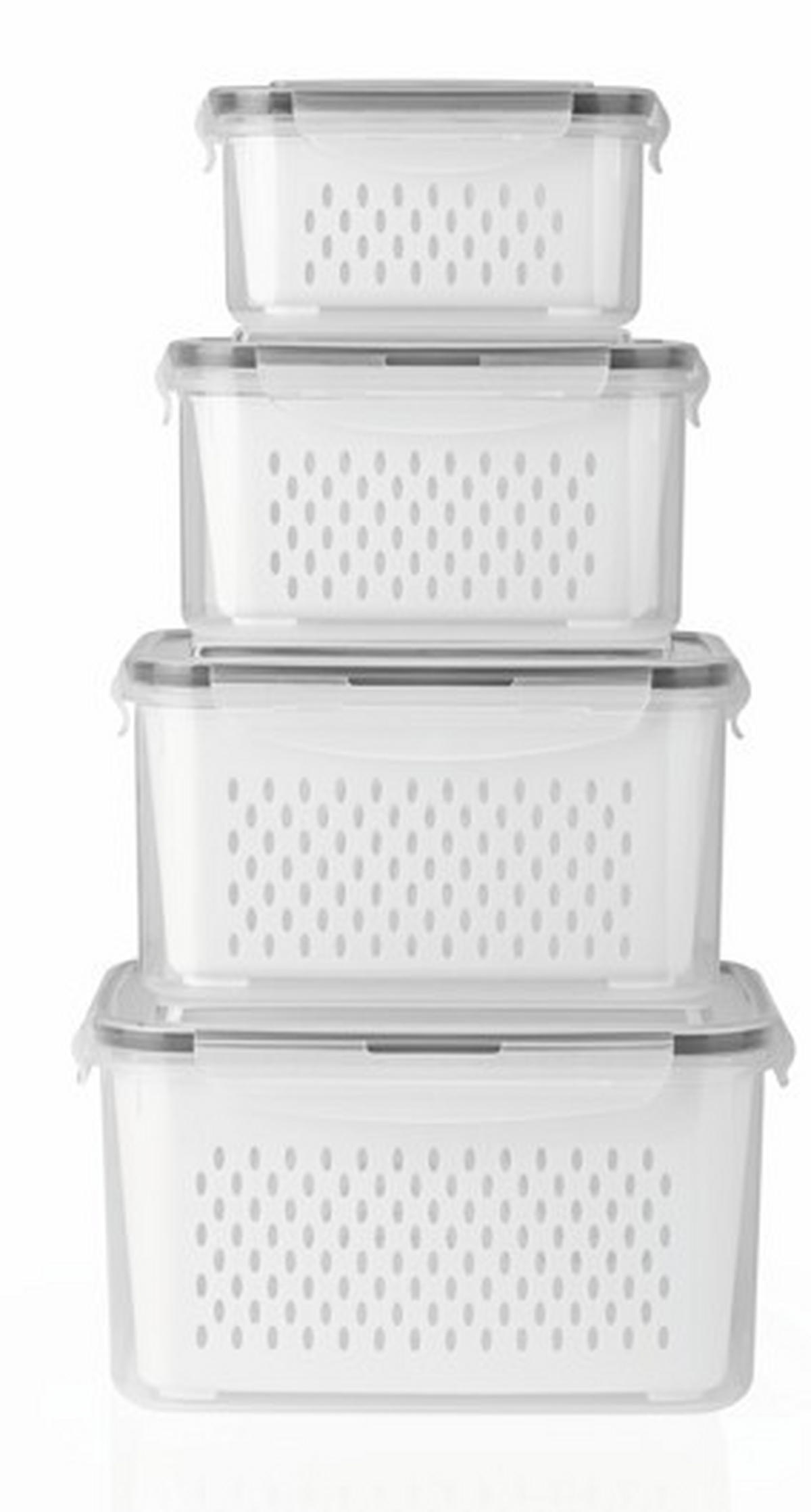 FRISCHHALTEDOSENSET GOURMETmaxx 12-teilig  - Transparent/Grau, Basics, Kunststoff (23,5/19/13cm)