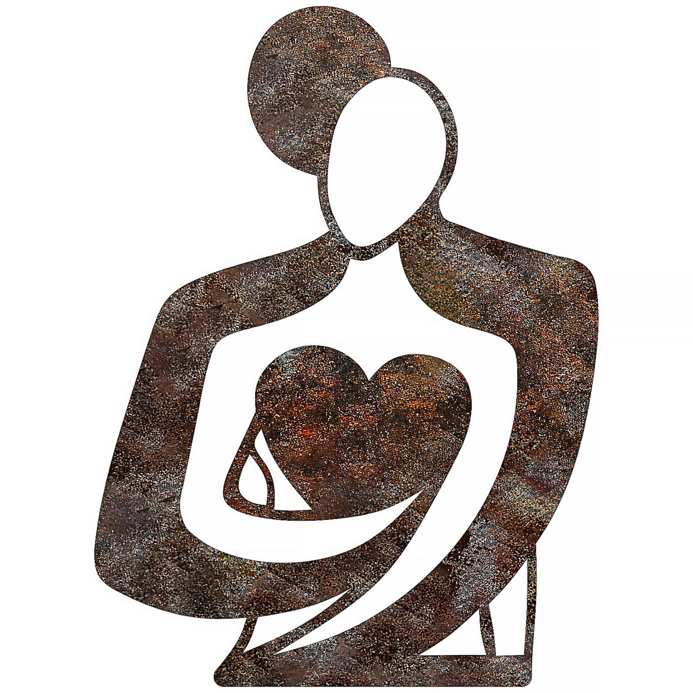 METALLBILD  - Bronzefarben, Basics, Metall (70/52cm)