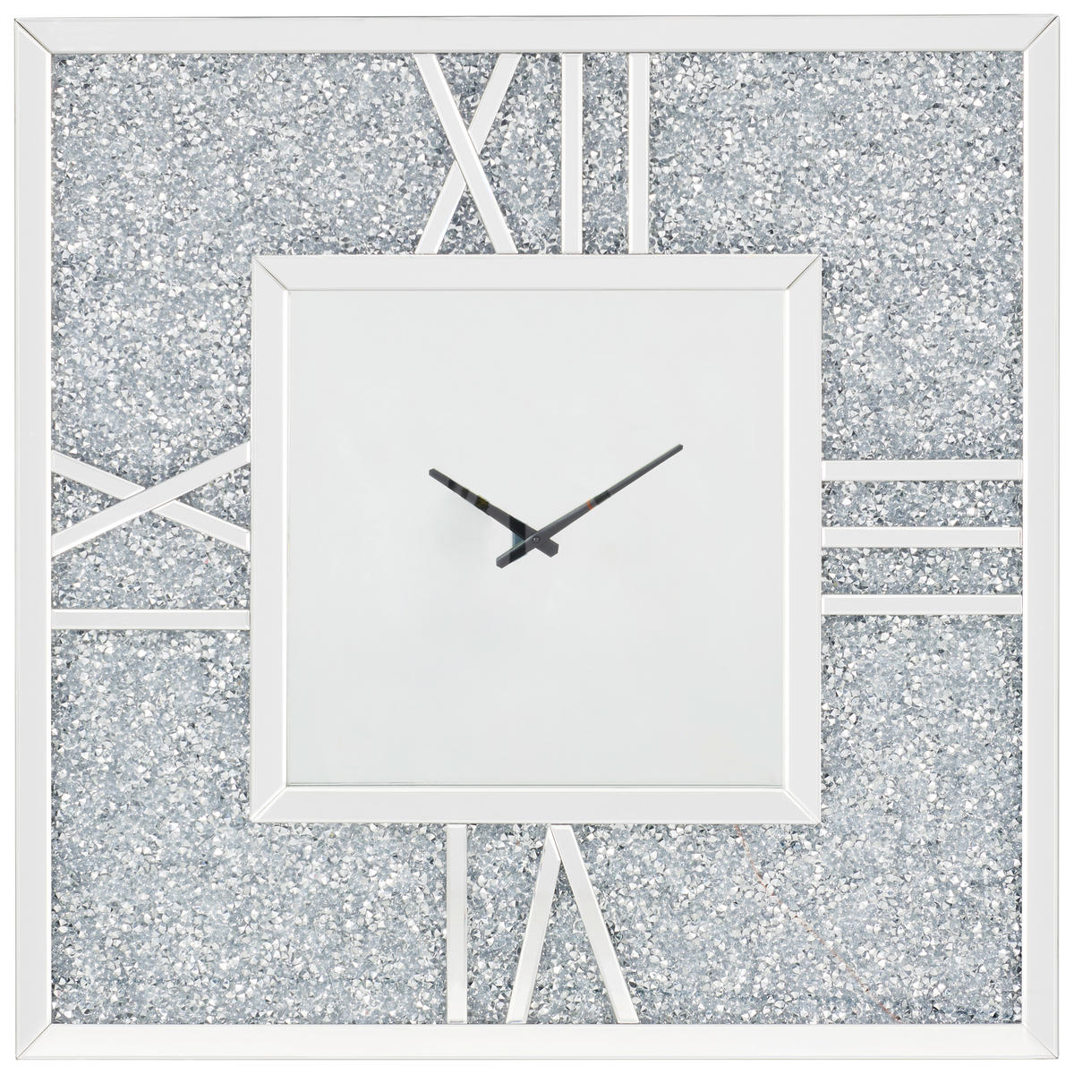 FALIÓRA 101/101/6,7 cm   - ezüstszínű, Design, faalapú anyag/Üveg (101/101/6,7cm) - Xora