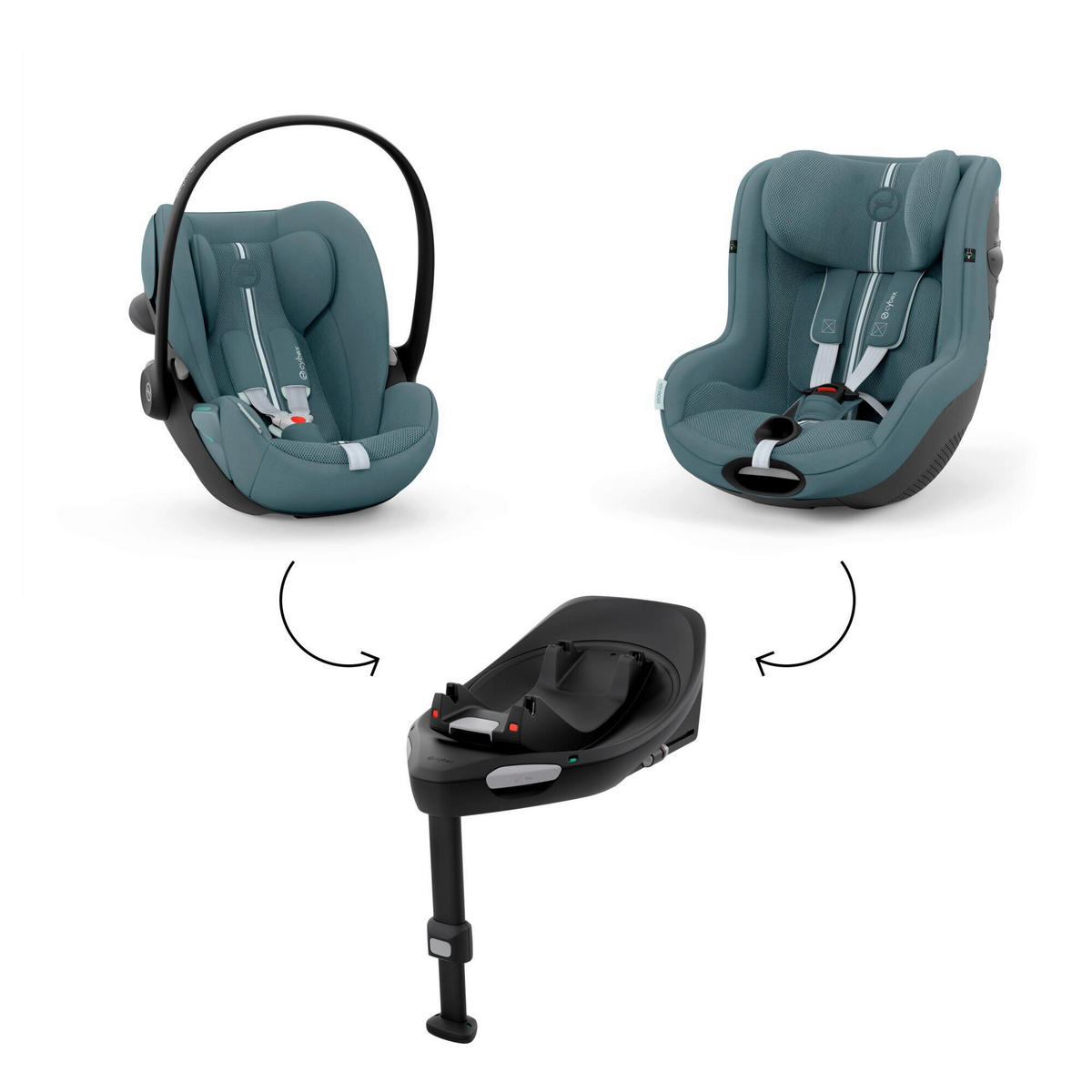 DJEČJA AUTOSJEDALICA  Cloud G3 Plus  - svijetlo plava, Basics, tekstil/metal (68-72/43,5/35,5-59,5cm) - cybex GOLD
