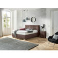 BOXSPRINGBETT 180/200 cm  in Braun  - Chromfarben/Braun, KONVENTIONELL, Textil (180/200cm) - Dieter Knoll