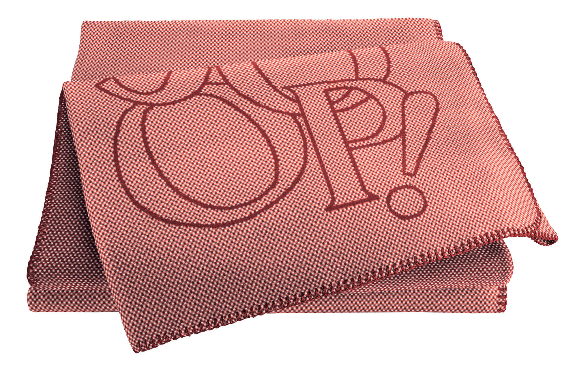 WOHNDECKE Statement 150/200 cm  - Bordeaux/Orange, KONVENTIONELL, Textil (150/200cm) - Joop!