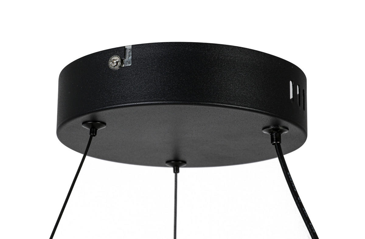 LED-HÄNGELEUCHTE Oxira 59/120 cm  - Multicolor/Schwarz, Design, Kunststoff/Metall (59/120cm) - Dieter Knoll