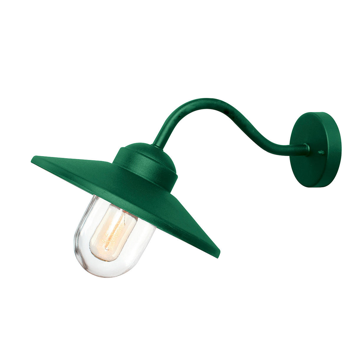 AUSSENWANDLEUCHTE - Grün, Konventionell, Glas/Metall (42/27.5/25.5cm) - Elstead Lighting