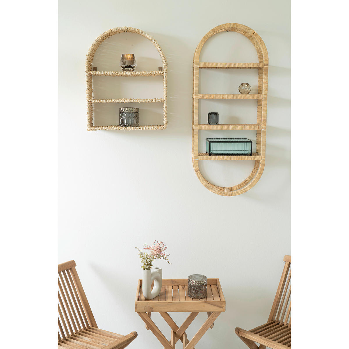 DEKORLÅDA i grå 9/8,5/9 cm   - grå, Basics, glas (9/8,5/9cm)