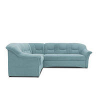 ECKSOFA Petrol Mikrofaser  - Petrol/Schwarz, KONVENTIONELL, Kunststoff/Textil (190/240cm) - MID.YOU