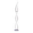 LED-STEHLEUCHTE - Silberfarben, MODERN, Kunststoff/Metall (22/22/140,5cm)